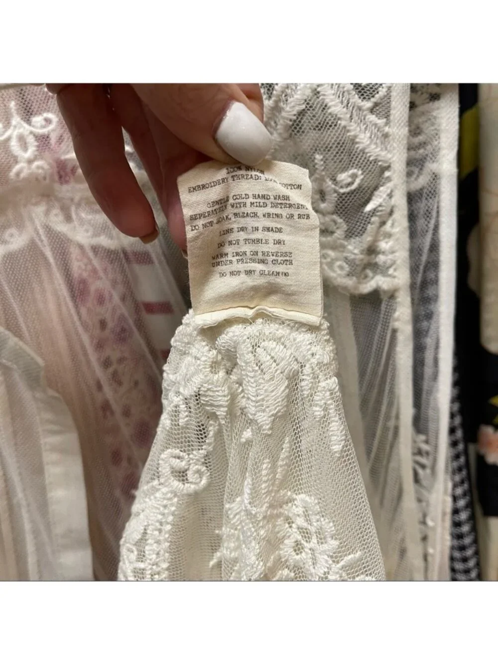 Spell VGUC Ophelia Cream Lace Duster Vest in Small - Picture 7 of 9